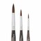 Escoda Versàtil Synthetic Kolinsky Travel Brushes - Set of 3, Round